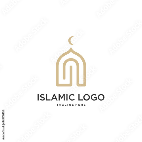 Islamic Mosque Logo Design Template