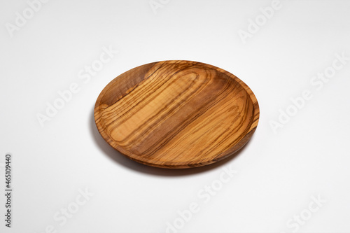 Wooden cutting board for cutting isolated on white background.High-resolution photo.