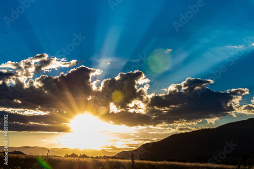 sunrise in the mountains
