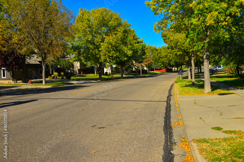 Valokuva Modern homes line the streets of this comfortable clean neighborhood in growing Bismarck, North Dakota