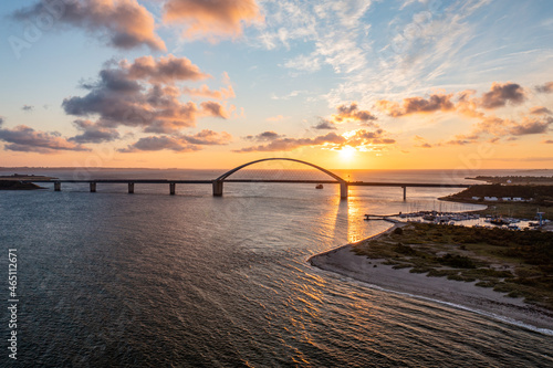 Fehmarnsundbrücke on the island Fehmarn