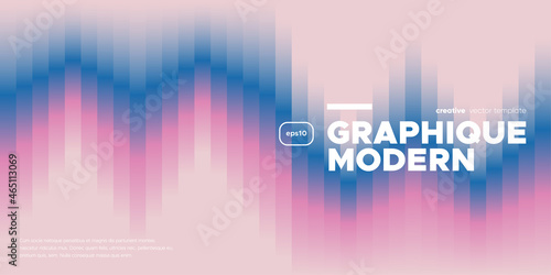 Abstract gradient banner template. Vector minimal design.