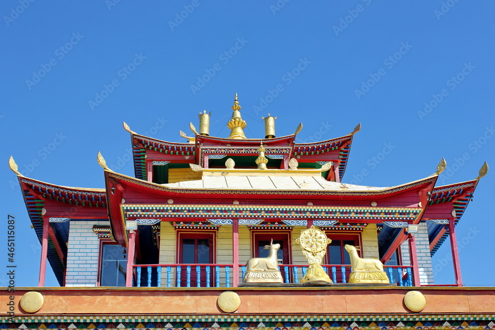 Buryatia, Ivolginsky datsan, Buddhist monastery in Buryatia, Buddhist university, Tsogchen-dugan. Tibetan Buddhism Buryatia, Ivolginsky datsan, Buddhist monastery in Buryatia, Buddhist university, Tsogchen-dugan. Tibetan Buddhism