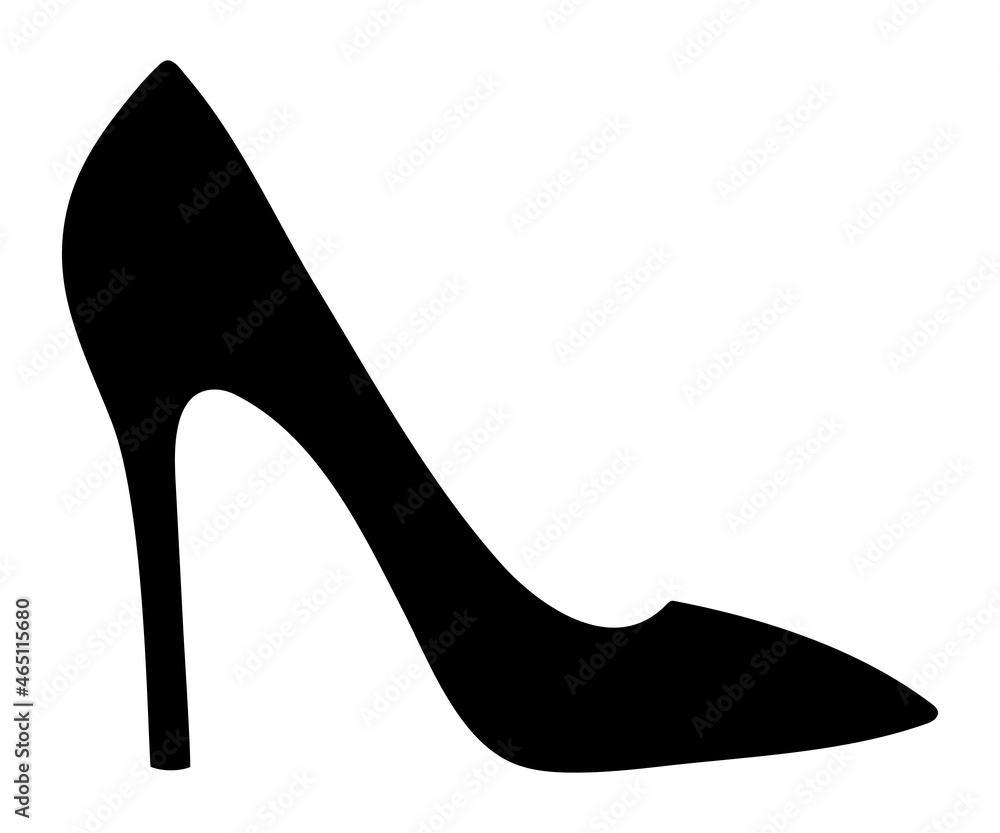 High heeled shoe icon, vector illustration High heeled shoe icon, vector illustration