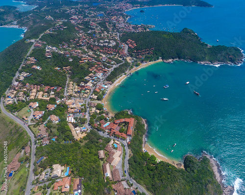 Peninsula in Brazil aerial photography