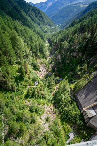 Hiking around the Neves Reservoir in South Tyrol.