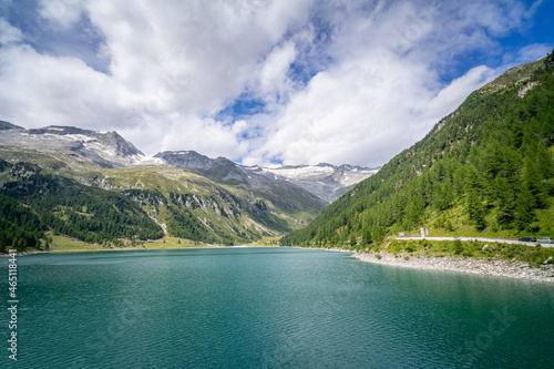 Hiking around the Neves Reservoir in South Tyrol.