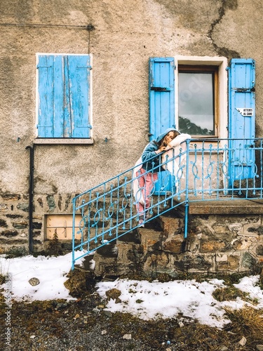 old house in the village of island