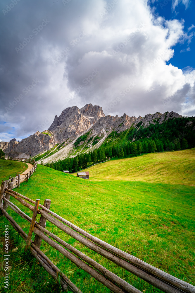 Hiking to the Rotwand Meadows in  South Tyrol.