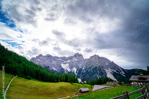 Hiking to the Rotwand Meadows in South Tyrol.