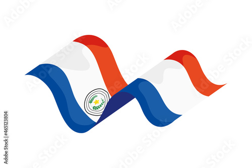Paraguay flag waving