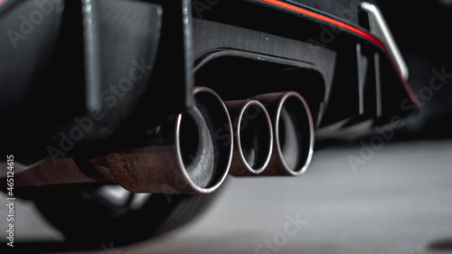 Exhaust pipe of a hot hatch 