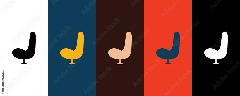 Office chair icon illustration isolated vector sign symbol Office chair icon illustration isolated vector sign symbol
