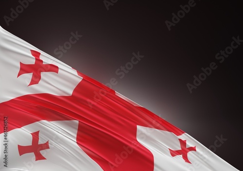 Foto Abstract Georgia Flag Illustration 3D Rendering (3D Artwork)