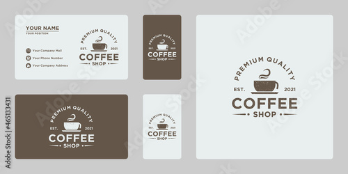 retro coffee shop logo design inspiration