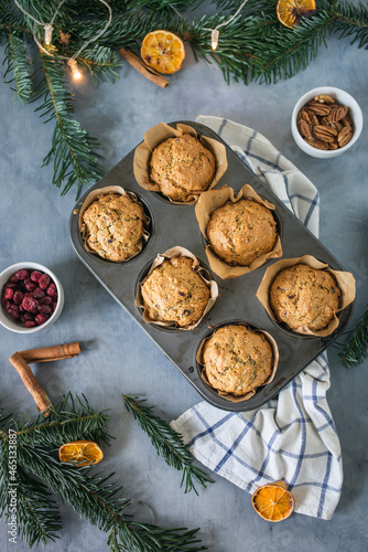 Christmas dry fruit muffins to celebrate Christmas time