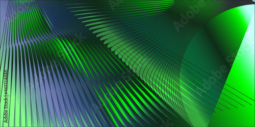 Abstract Green background with lines