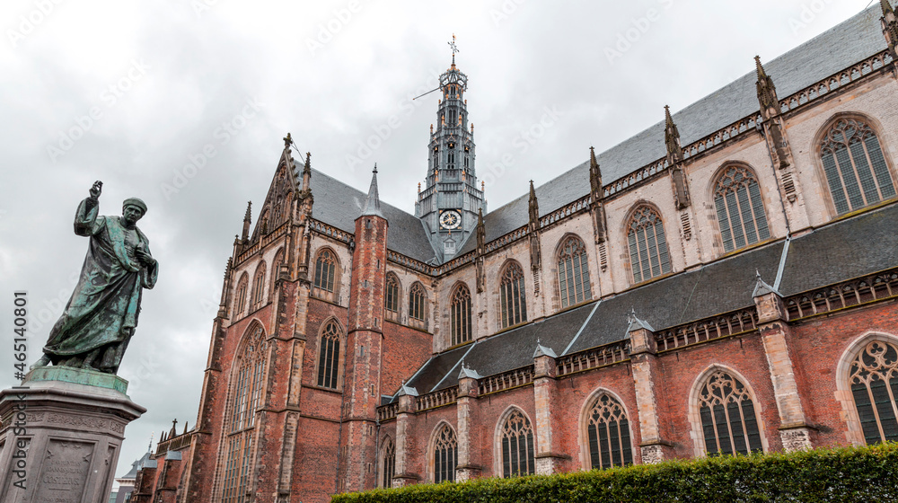 The Grote Kerk or St. Bavokerk in Haarlem, the Netherlands