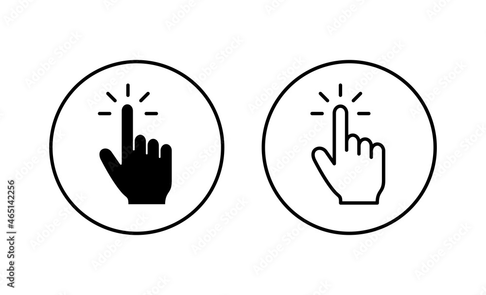 Hand cursor icons set. cursor sign and symbol. hand cursor icon clik Hand cursor icons set. cursor sign and symbol. hand cursor icon clik