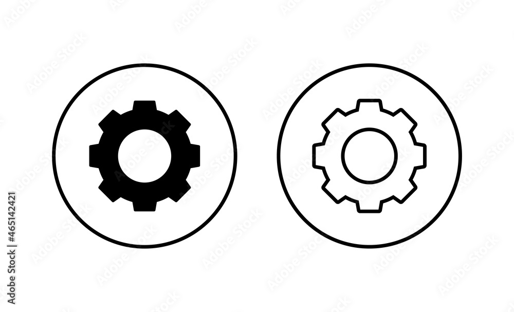Setting Icons set. Cog Settings sign and symbol. Gear Sign Setting Icons set. Cog Settings sign and symbol. Gear Sign