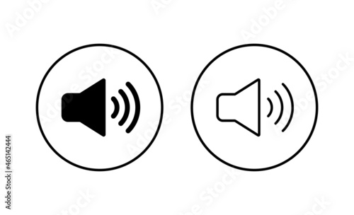 Speaker icons set. volume sign and symbol. loudspeaker icon. sound symbol