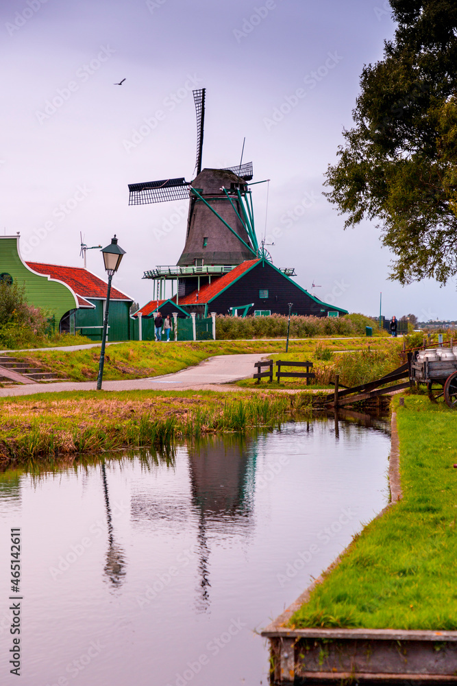 Zaanse Schans in Zaandam, North Holland, the Netherlands Zaanse Schans in Zaandam, North Holland, the Netherlands