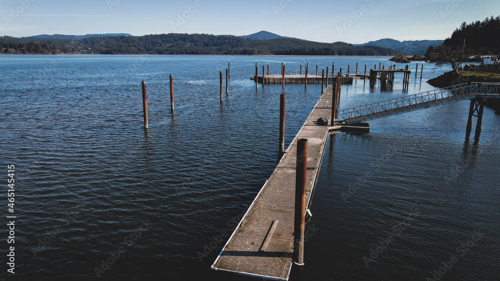 wooden pier on lake wooden pier on lake