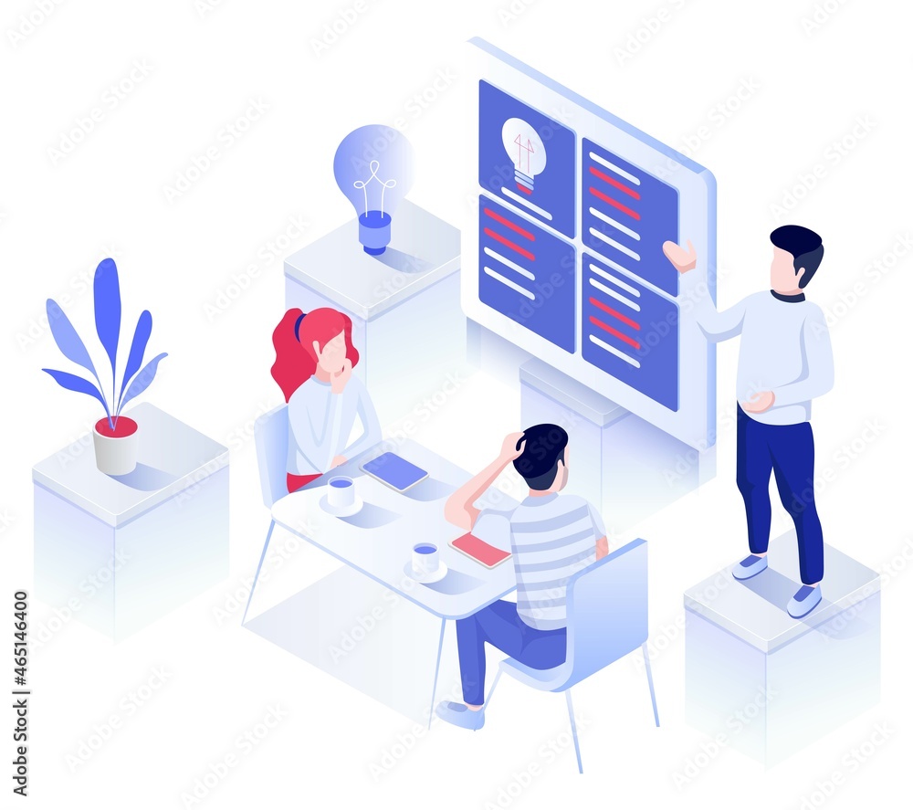 The team is looking for solutions to grow the business The team is looking for solutions to grow the business