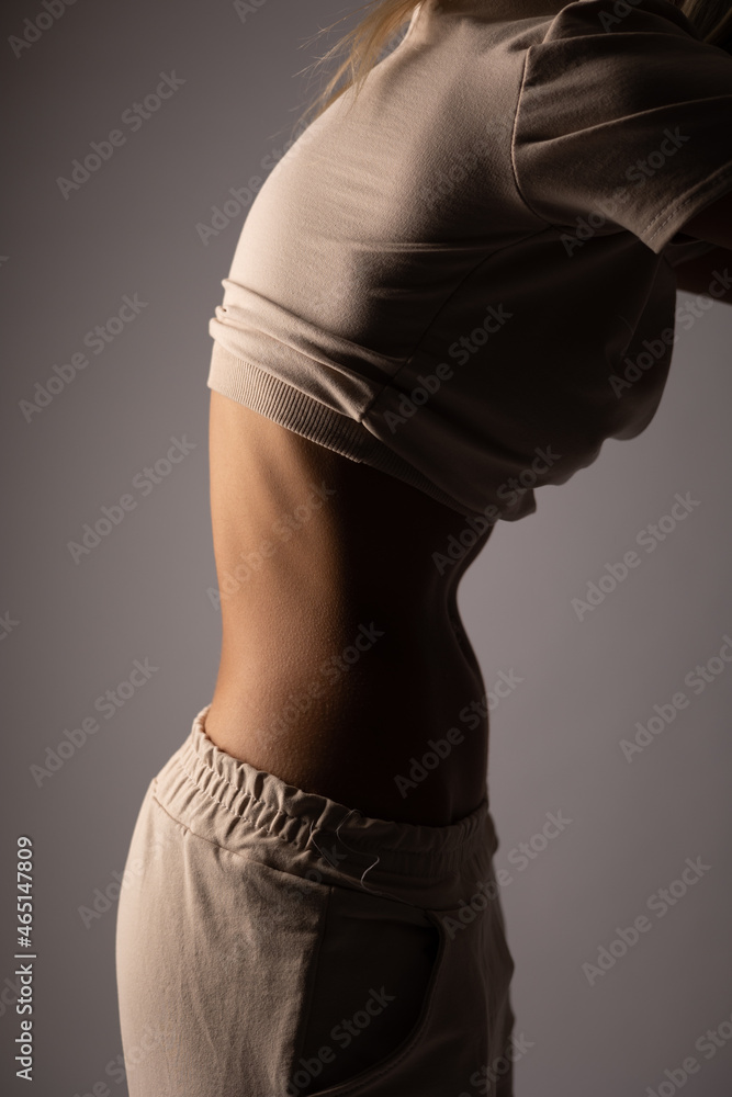 Fototapeta premium woman in black lingerie