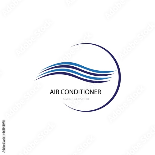 Air conditioner icon logo vector