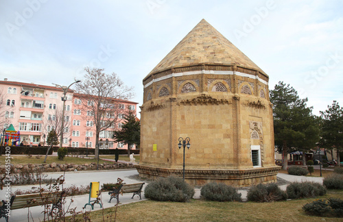 Hudavent Hatun Tomb (Turkish: Hudavent Hatun Turbesi) at Nigde city center in Central Anatolia, Turkey.  photo