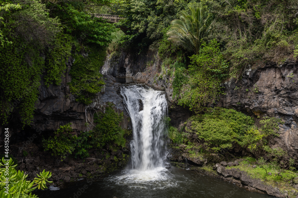 Scenic Oheo Gulch (also known as Seven Sacred Pools) vista on Maui, Hawaii Scenic Oheo Gulch (also known as Seven Sacred Pools) vista on Maui, Hawaii