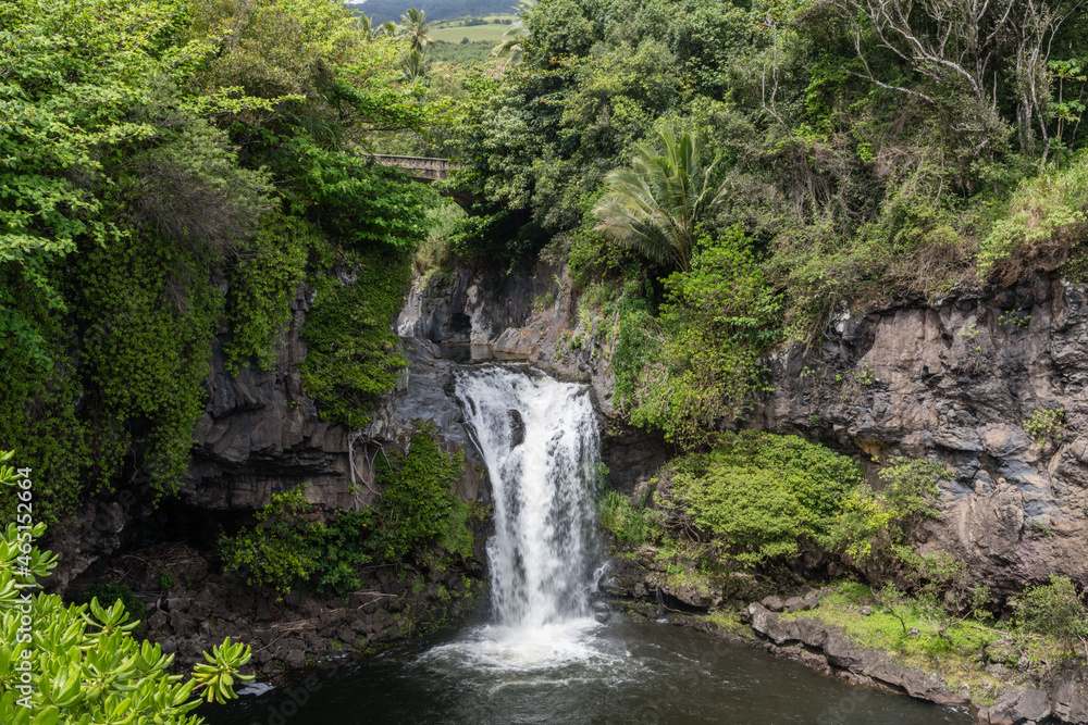 Fototapeta premium Scenic Oheo Gulch (also known as Seven Sacred Pools) vista on Maui, Hawaii