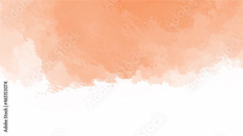 Orange watercolor background for textures backgrounds and web banners design