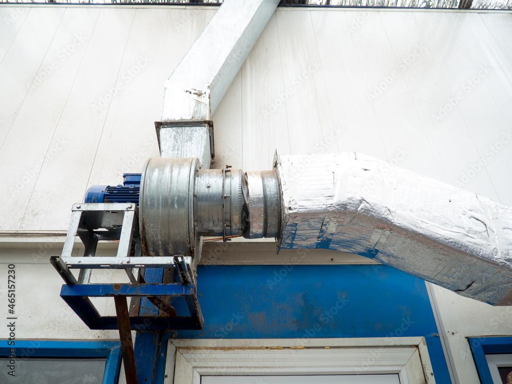 Fototapeta premium internal communications, ventilation, air conditioning. Indoor pipes