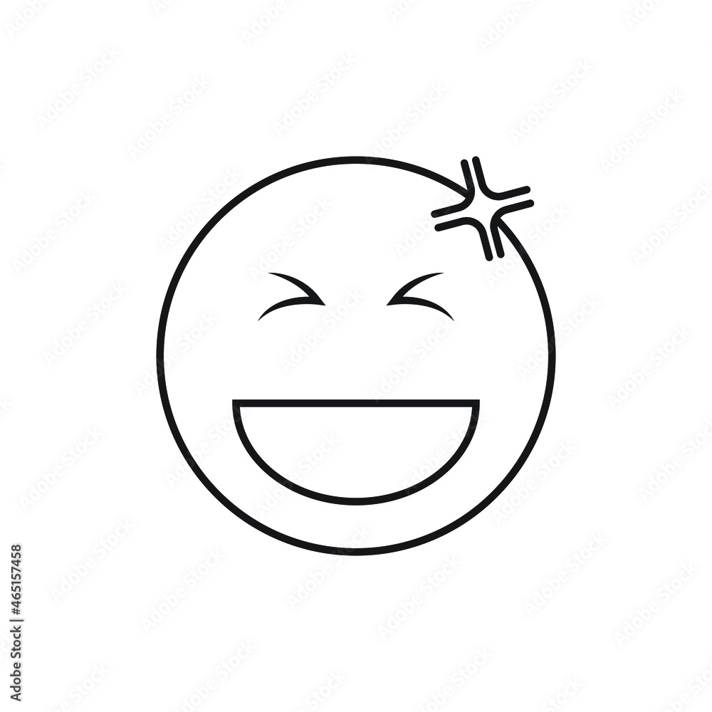 Smile icon design isolated on white background Smile icon design isolated on white background