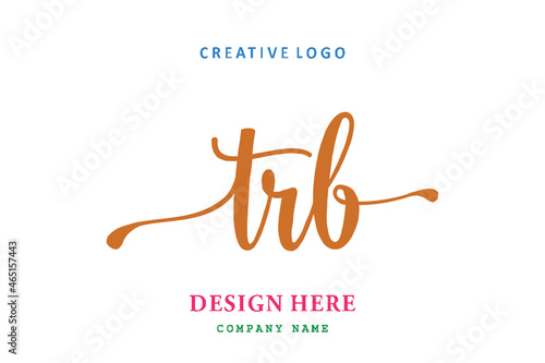 TRB lettering logo is simple, easy to understand and authoritative photo