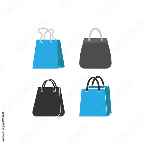 Shopping bag icon design template vector illustration isolated