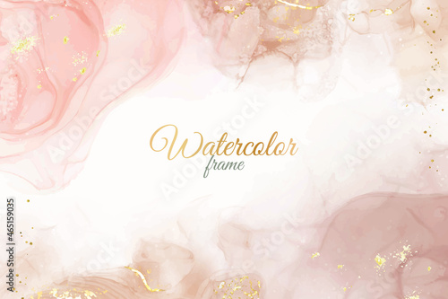 Hand Painted Abstract Watercolor Background Design