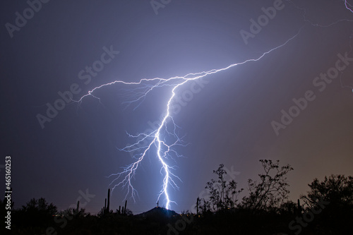 Lightning in the sonoran desert