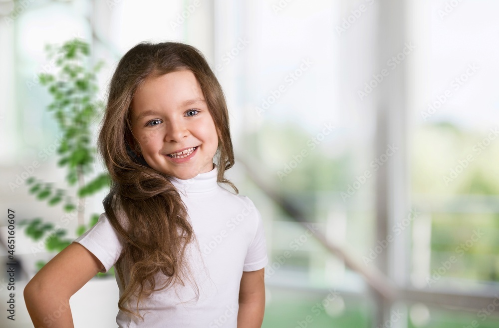 cute school-age child has fun, relaxes at the home cute school-age child has fun, relaxes at the home