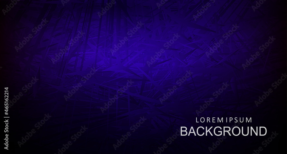 Fototapeta premium Abstract design with a gradient of blue color, sharp thorns