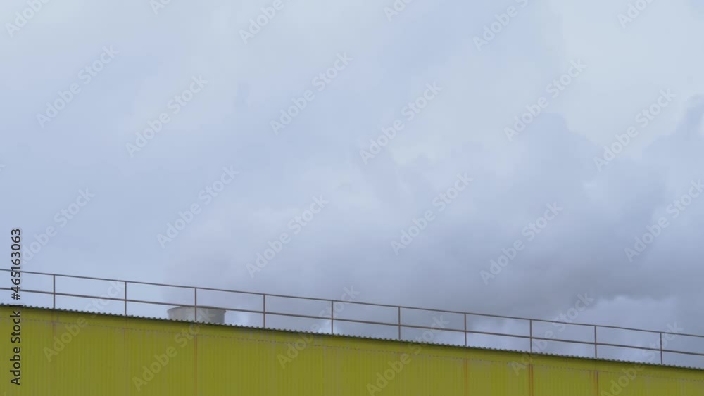 Smoke coming out of chimney in winter cloudy day. Control heat In central steam heating system. House in winter concept. Energy efficiency, energy crunch. Natural gas prices in Europe hit record Smoke coming out of chimney in winter cloudy day. Control heat In central steam heating system. House in winter concept. Energy efficiency, energy crunch. Natural gas prices in Europe hit record