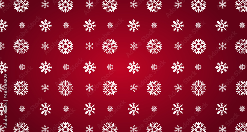 Red Christmas background with pine leaves, dwarfs, bells and stars on a red scene. Red Christmas background with pine leaves, dwarfs, bells and stars on a red scene.