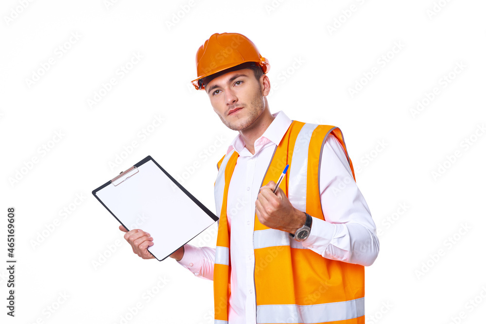 Engineer with documents working form of professionals Engineer with documents working form of professionals