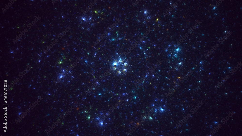 Fototapeta premium 3D rendering abstract fractal light background