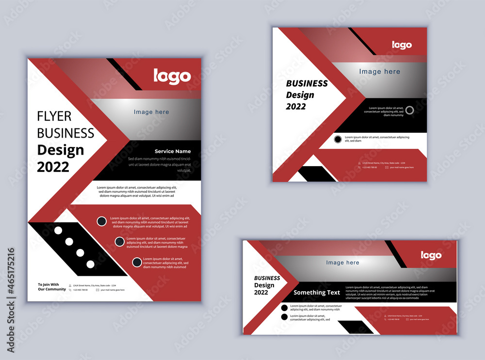 Business Flyer Banner or Social Media Banner Design. Modern Design Vector Template. Abstract Design.