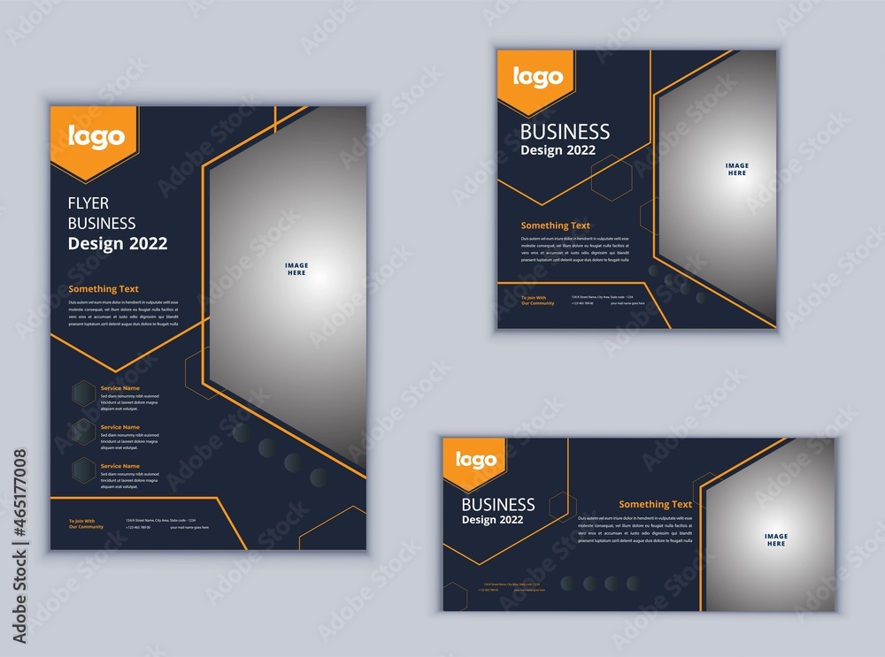 Business Flyer Banner or Social Media Banner Design. Modern Design Vector Template. Abstract Design.