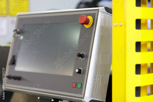 modern industrial remote touchscreen control panel photo