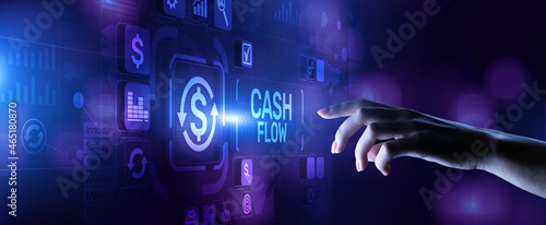 Cash flow income earning investment business finance concept.